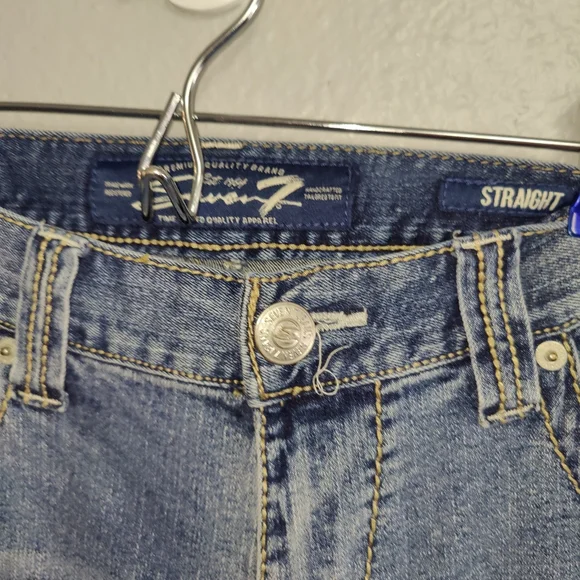 seven7  women's vintage straight jeans size W30X20L - Picture 5 of 14